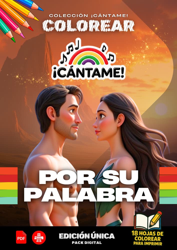 Pack Individual – Por Su Palabra (18 páginas para colorear)